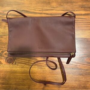 Everlane fold over crossbody bag